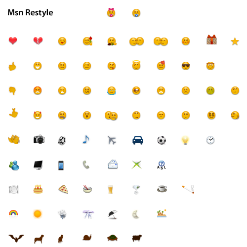 EMOTIONS FOR MSN 6 2 emotions for msn 6 2: